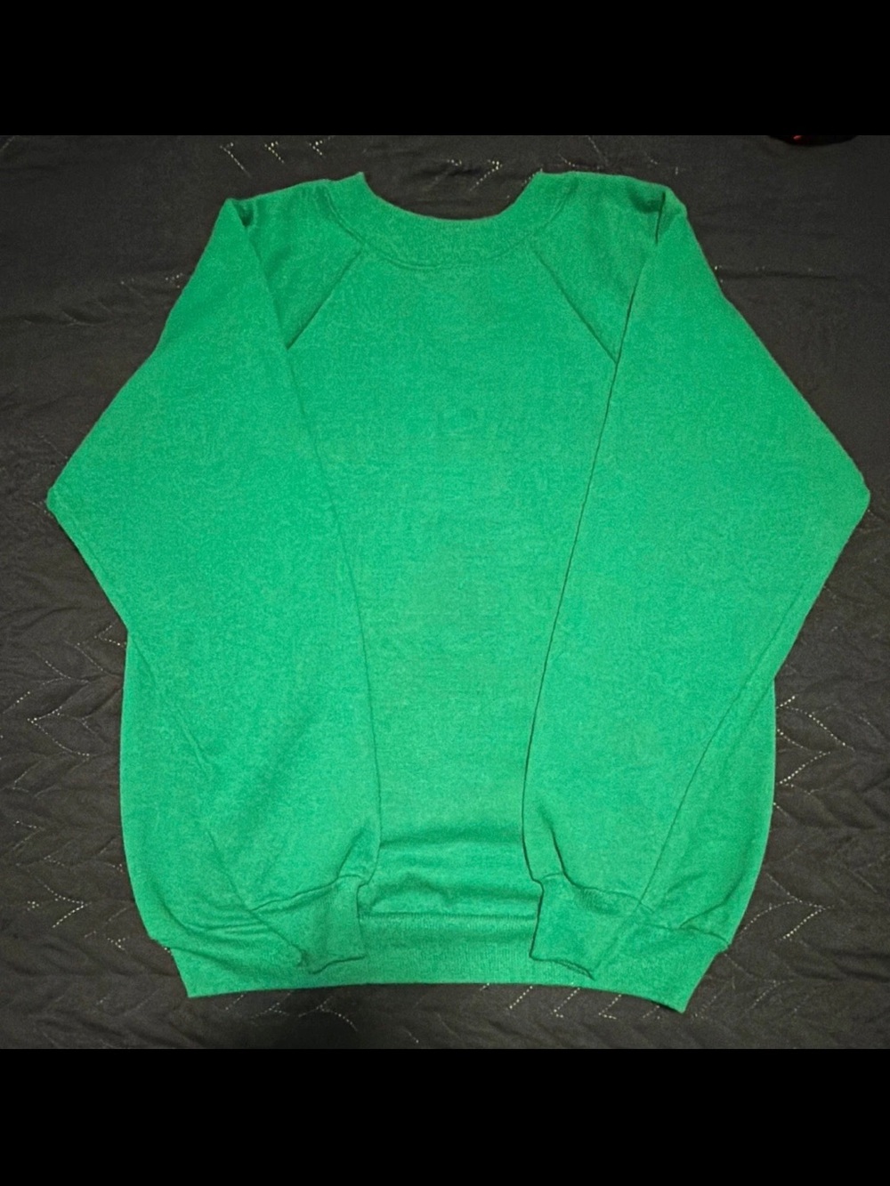 Vintage 90s Hanes Her Way Sweatshirt Women’s S Green Crewneck Made USA 50/50